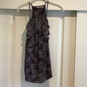 Halogen Floral Ruffle Blouse